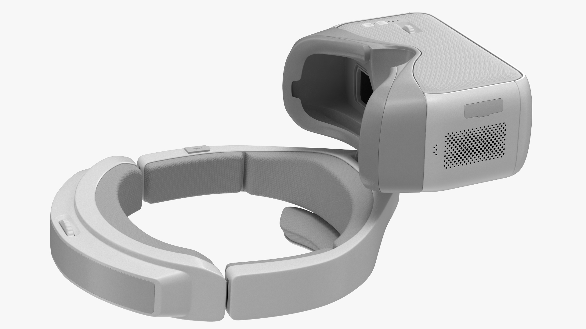3D FPV Drone Googles White model