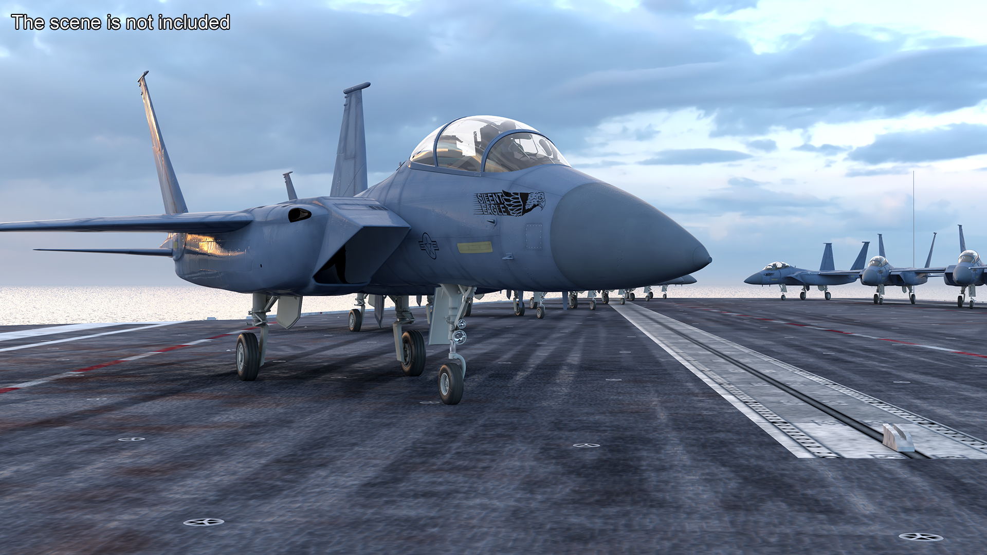 3D F-15SE Silent Eagle Fighter with Pilot model