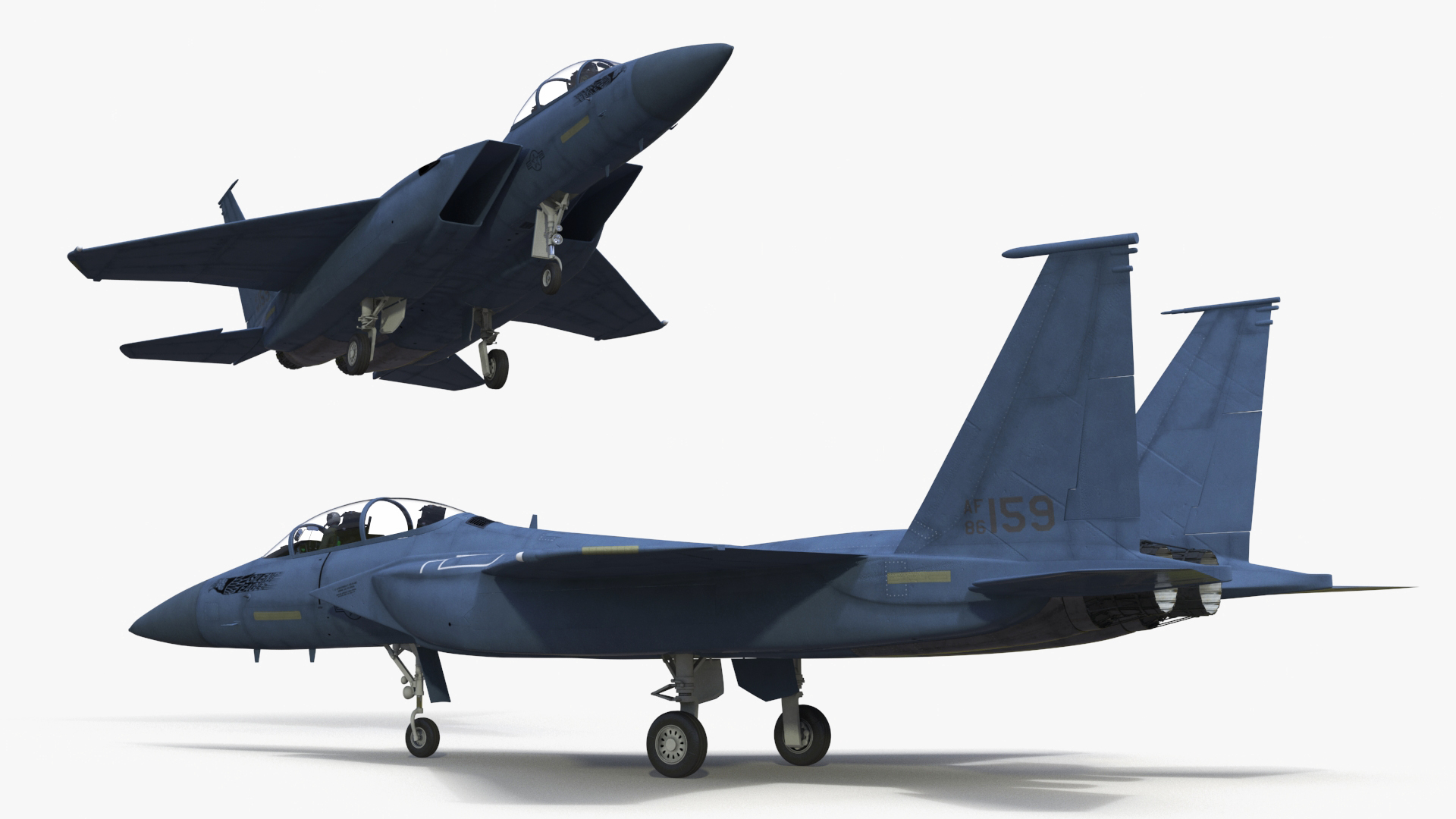 3D F-15SE Silent Eagle Fighter with Pilot model