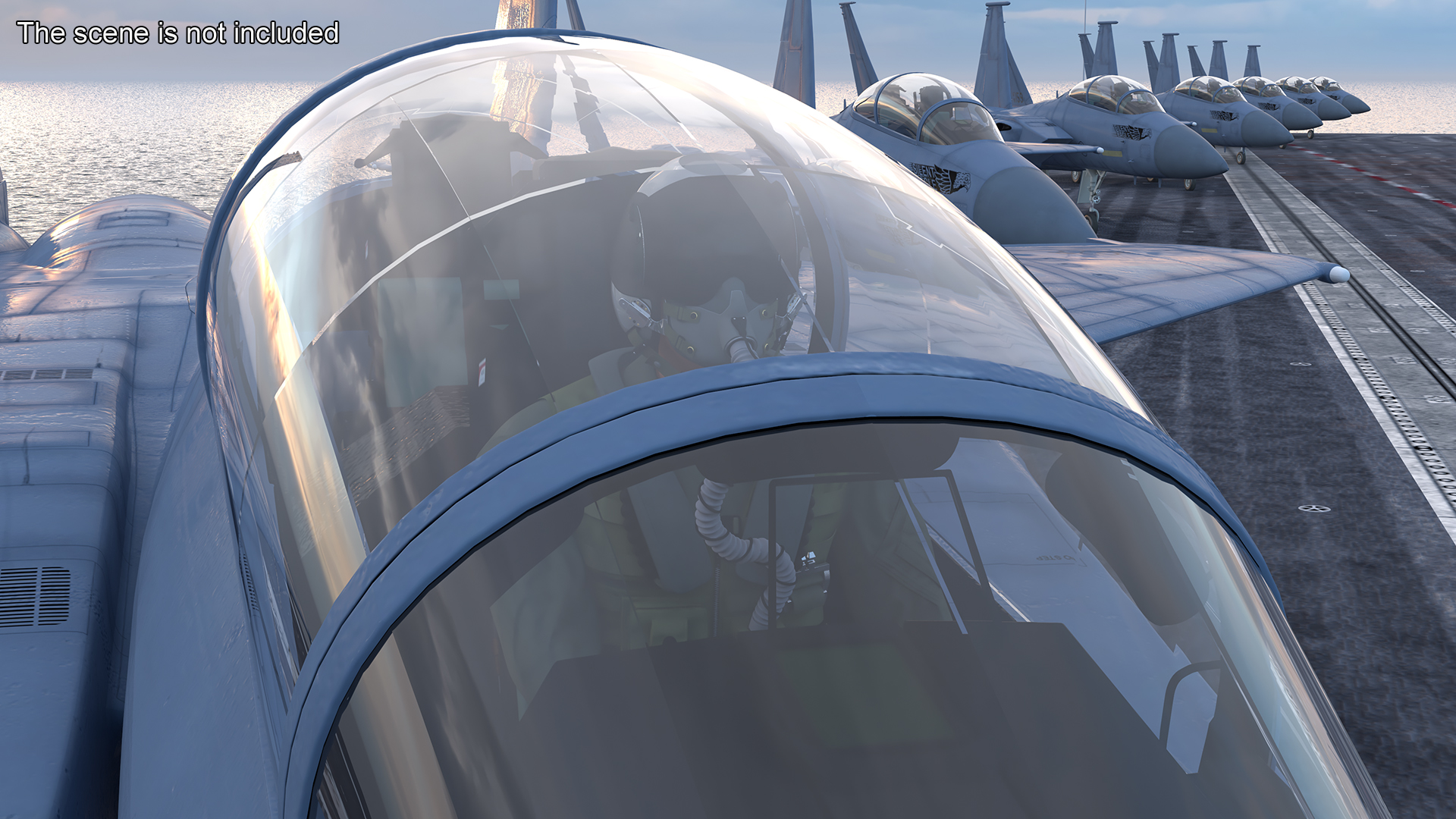 3D F-15SE Silent Eagle Fighter with Pilot model