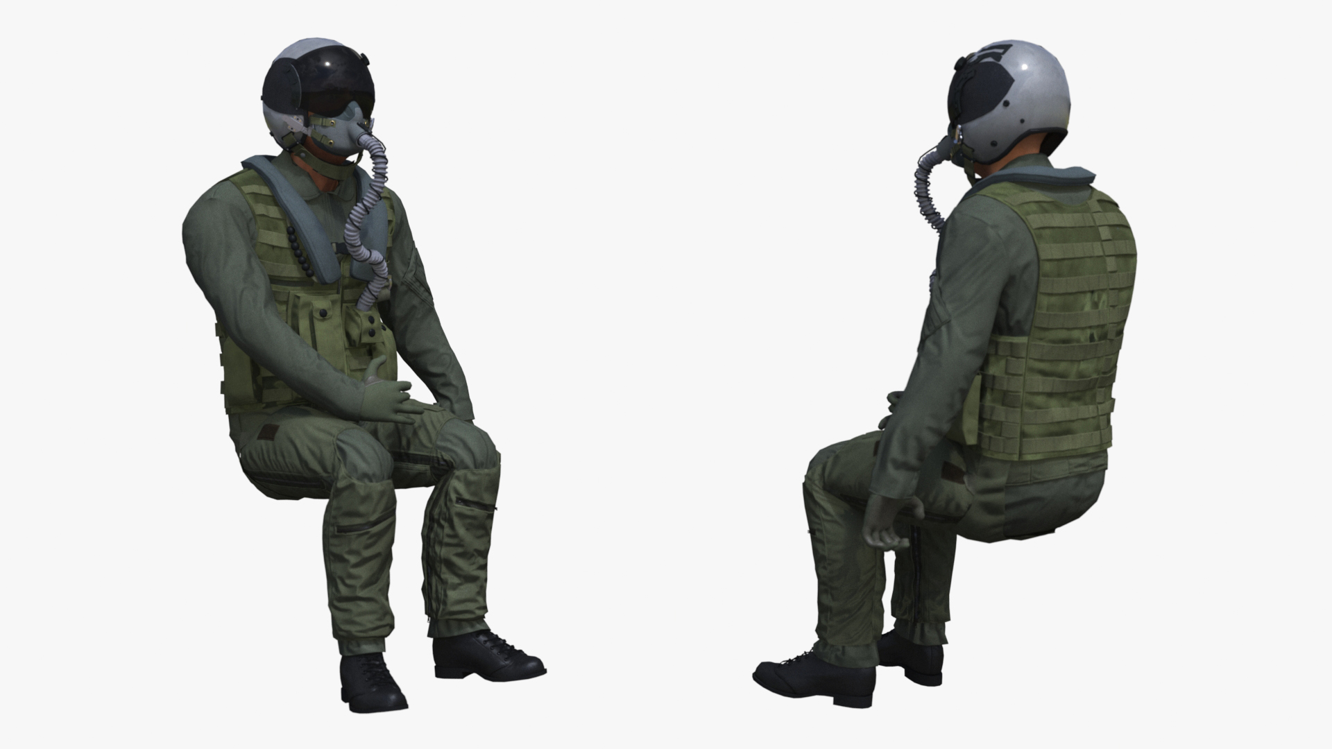 3D F-15SE Silent Eagle Fighter with Pilot model