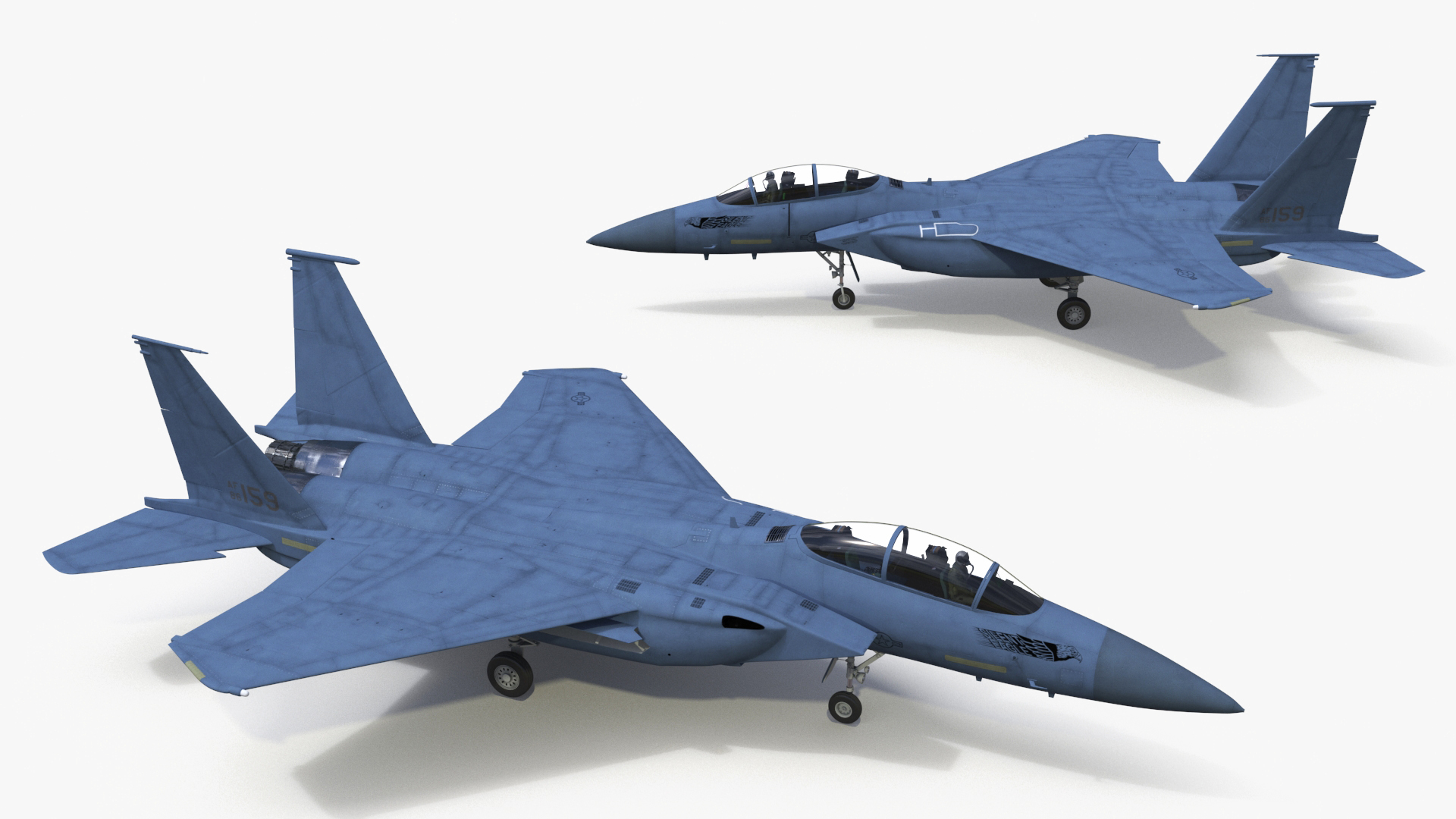 3D F-15SE Silent Eagle Fighter with Pilot model