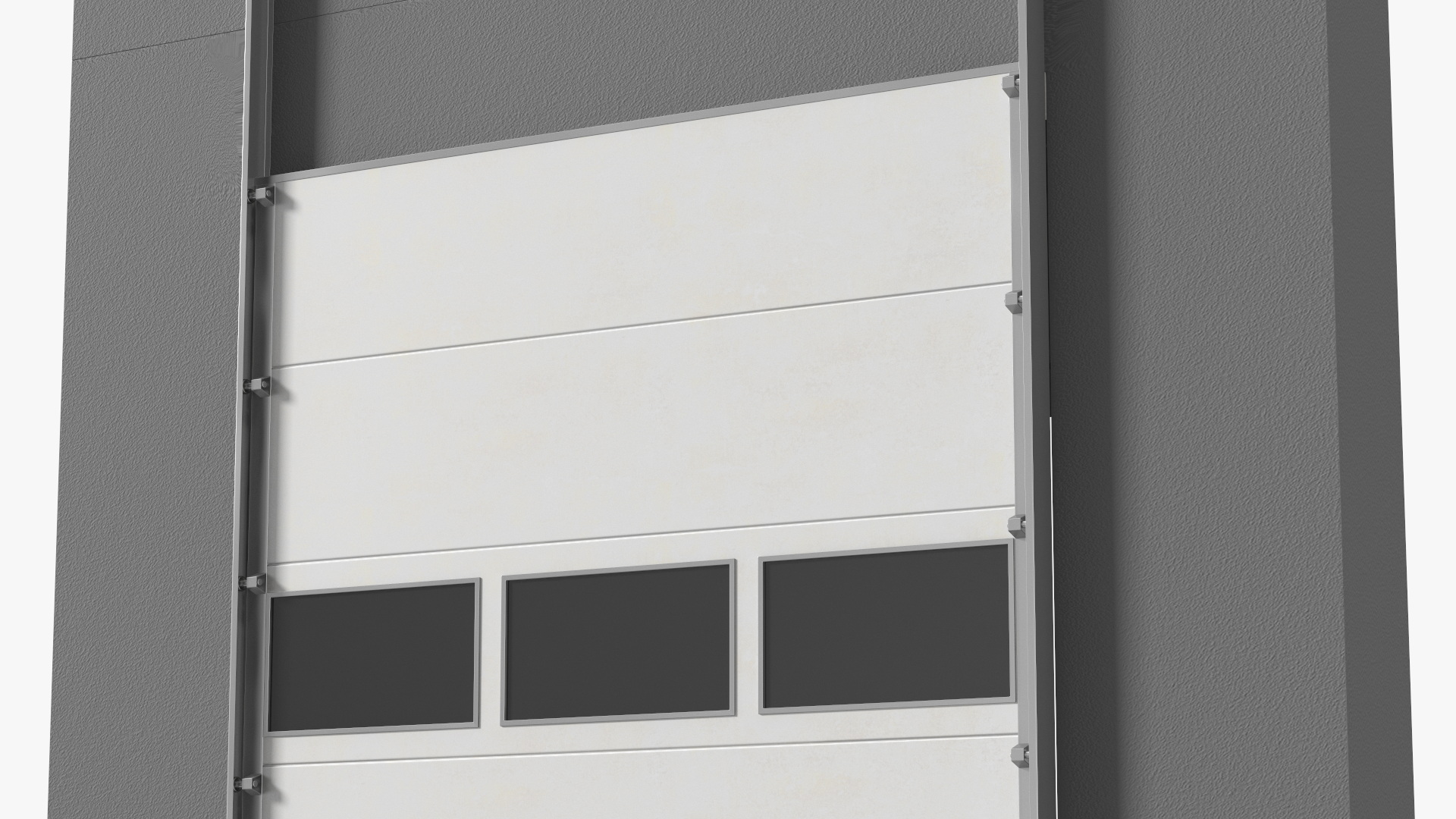 Worn Dock Door Shelter 3D