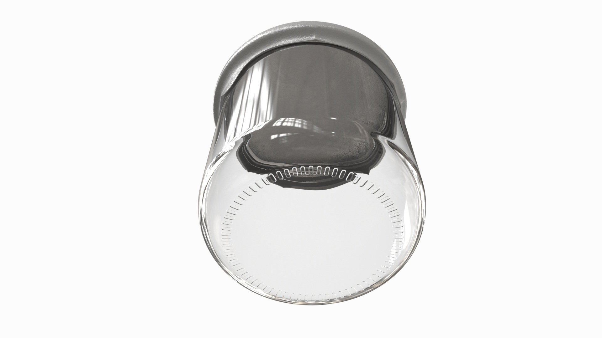 3D Glass Yogurt Container Empty model