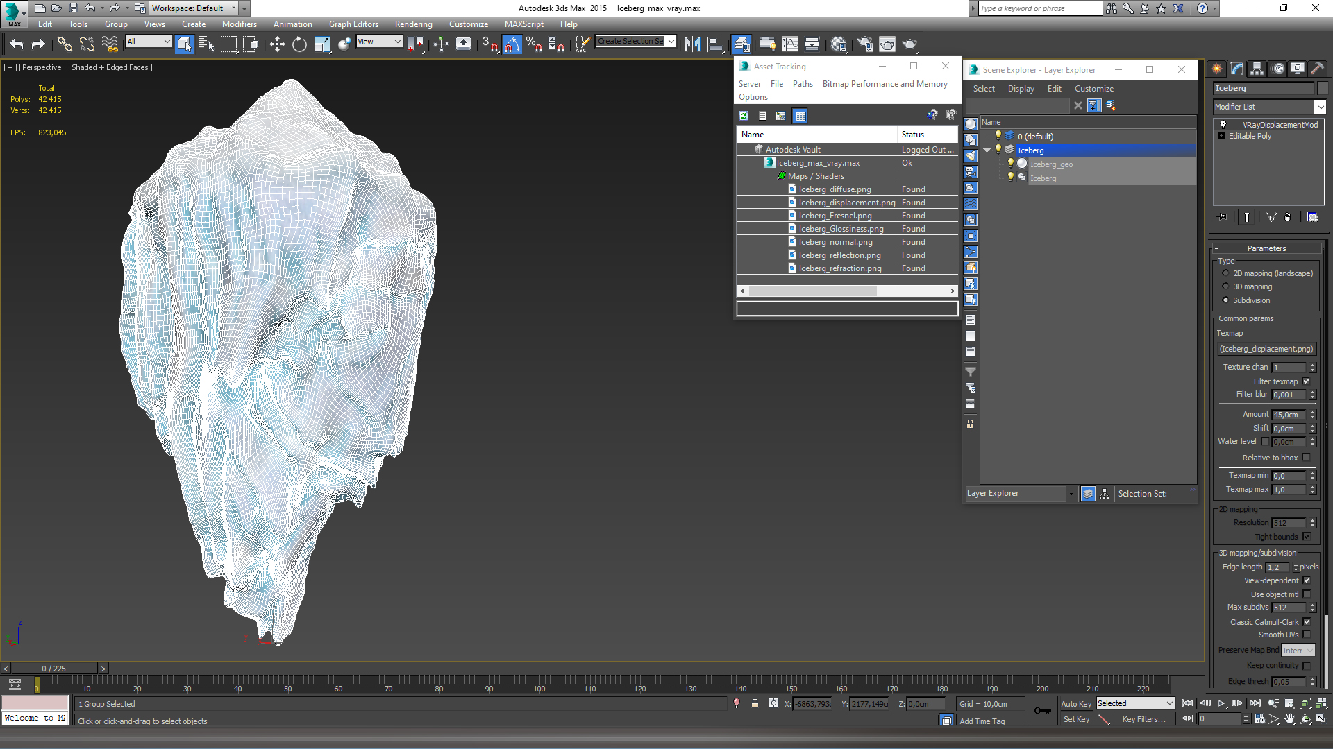 Iceberg 3D model