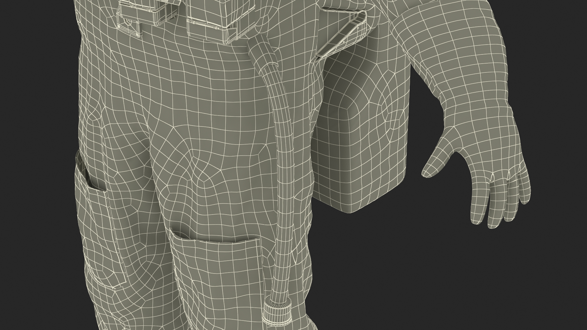 Russian Astronaut Spacesuit Orlan MK Rigged for Maya 3D