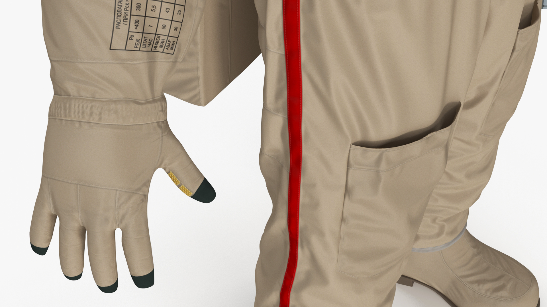 Russian Astronaut Spacesuit Orlan MK Rigged for Maya 3D