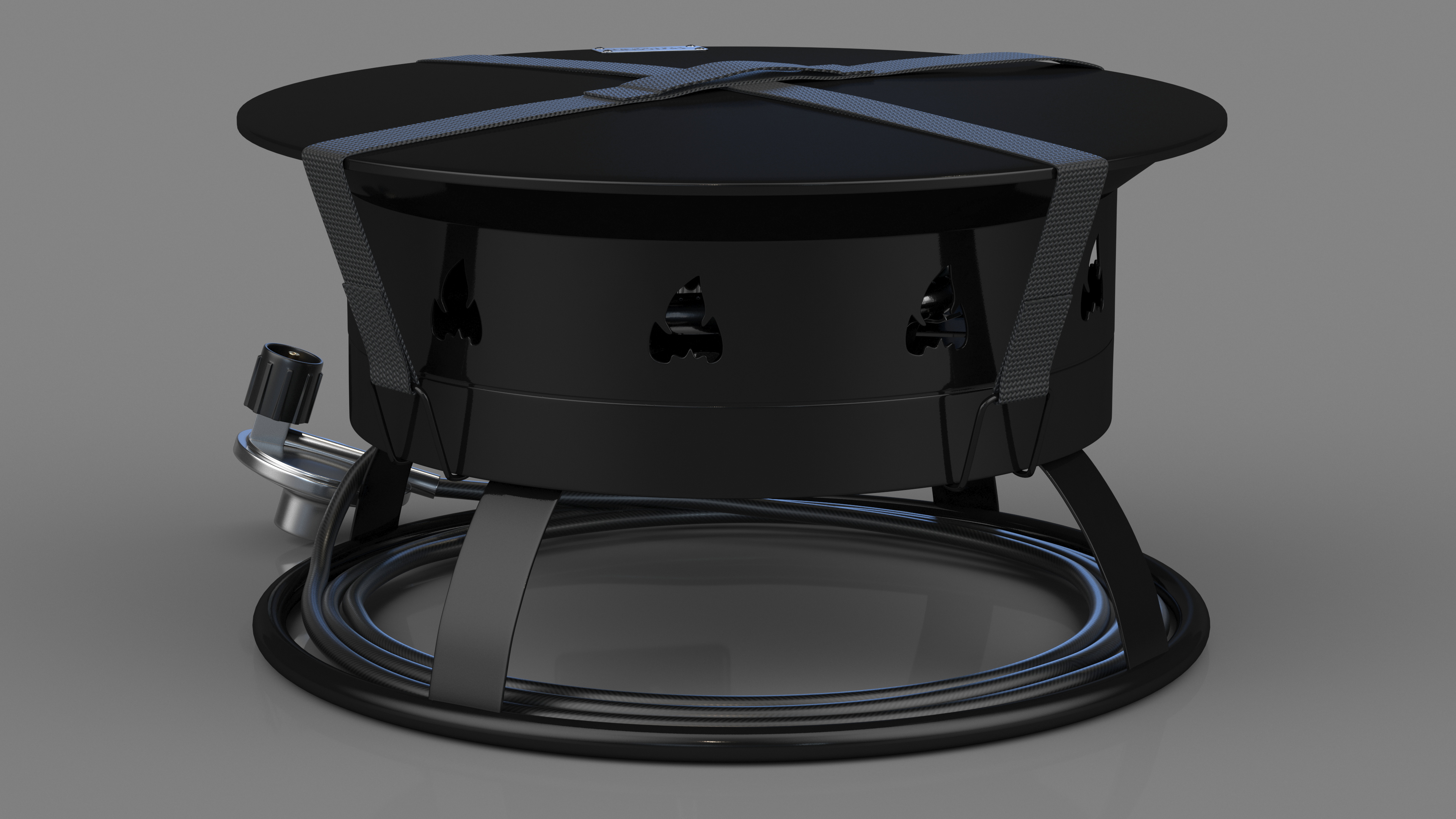 3D Outland Living Portable Propane Fire Pit with Cover