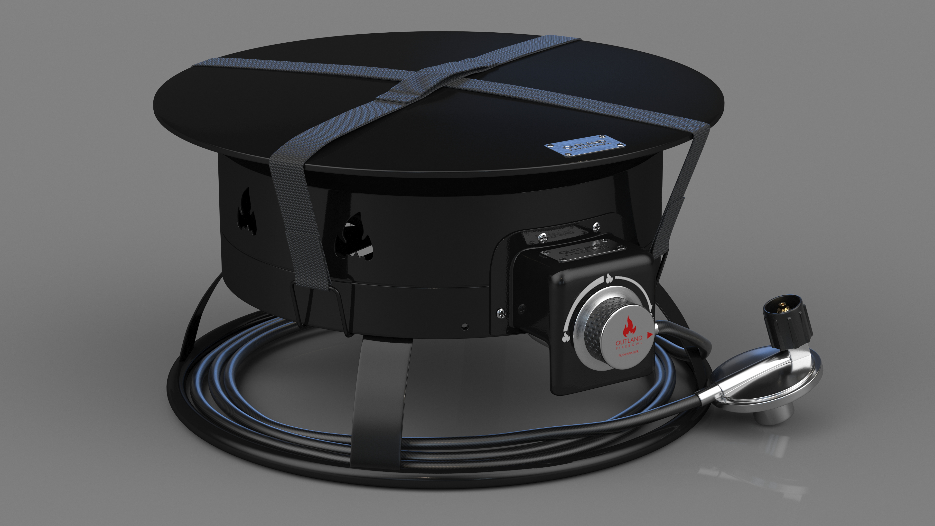 3D Outland Living Portable Propane Fire Pit with Cover