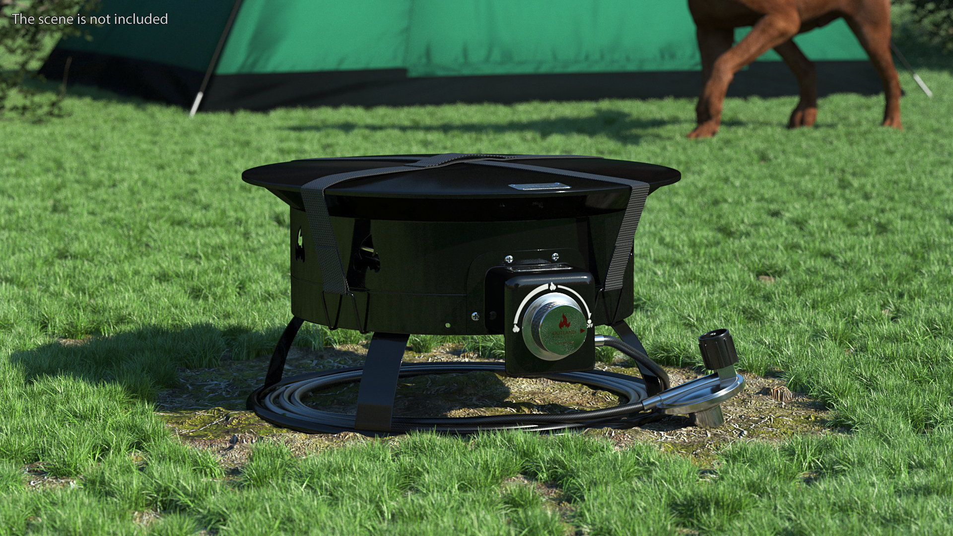 3D Outland Living Portable Propane Fire Pit with Cover