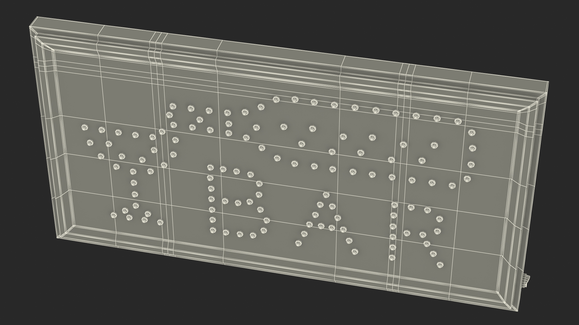 3D model Bar Neon LED Light ON Business Sign