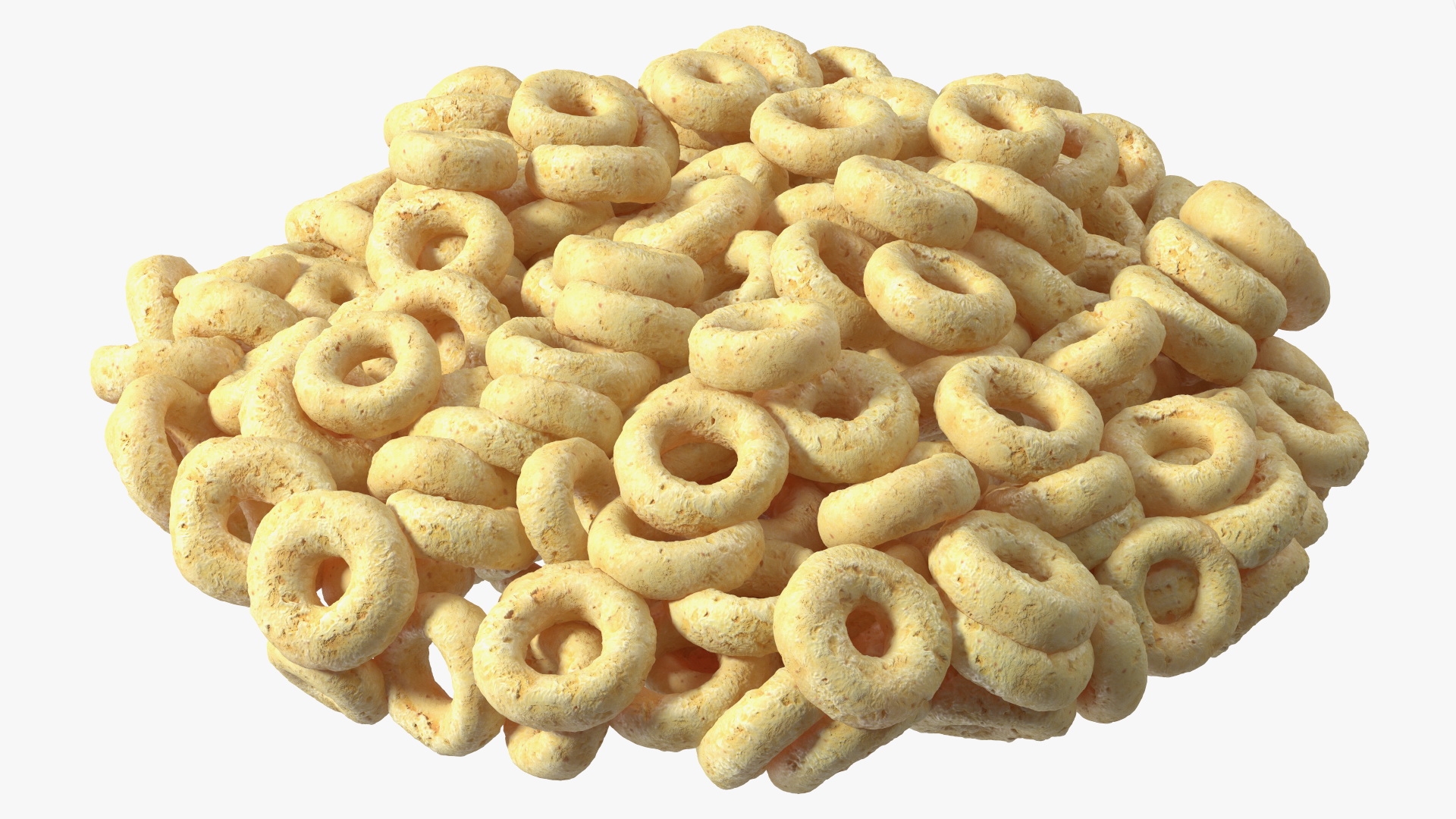 3D Oats Cereals Rings Breakfast model