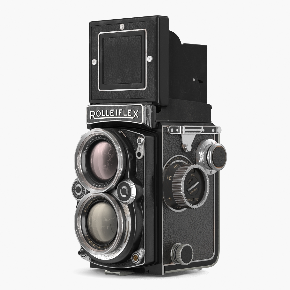 Vintage TLR Rolleiflex Film Camera, view 3