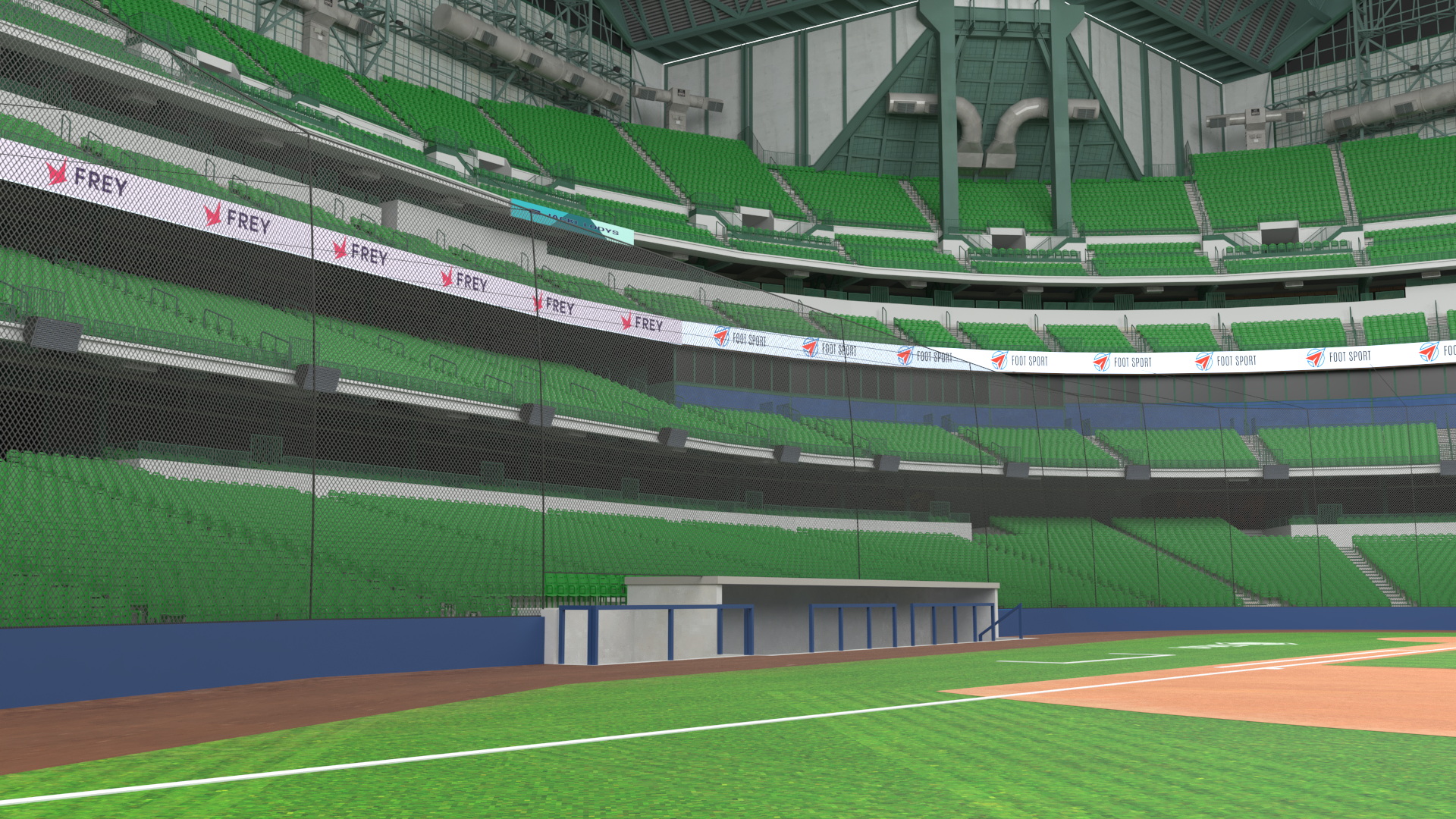 3D American Family Field Open Roof