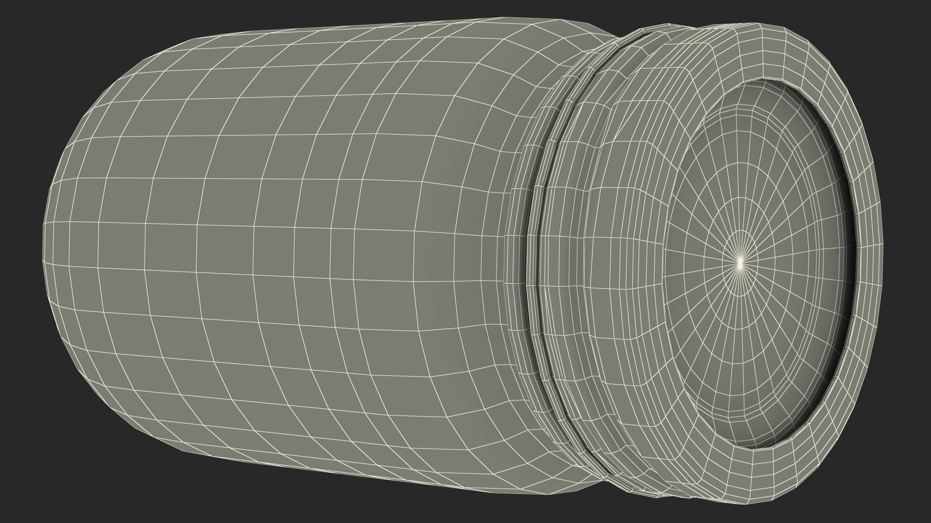 Empty Glass Jar with Cap 3D model