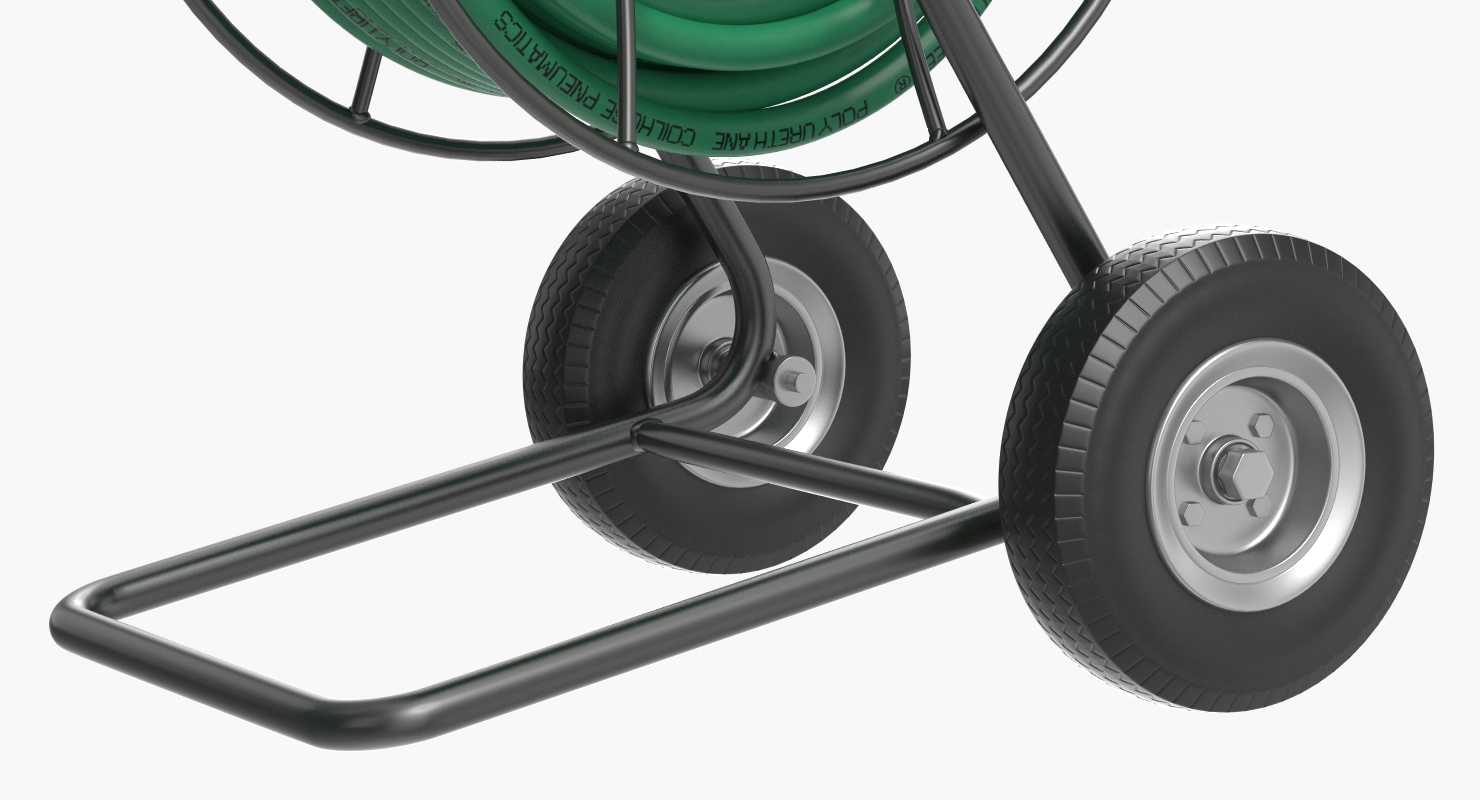 Garden Reel Cart Trolley with Hose 3D model