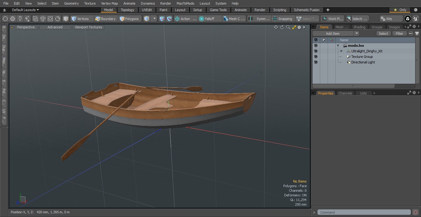 3D Ultralight Dinghy Kit