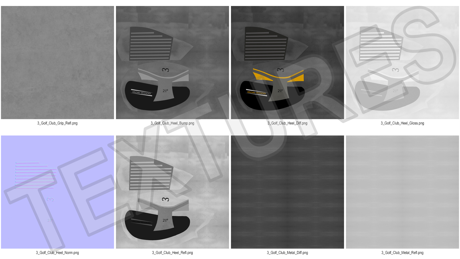 3D 3 Iron Golf Club