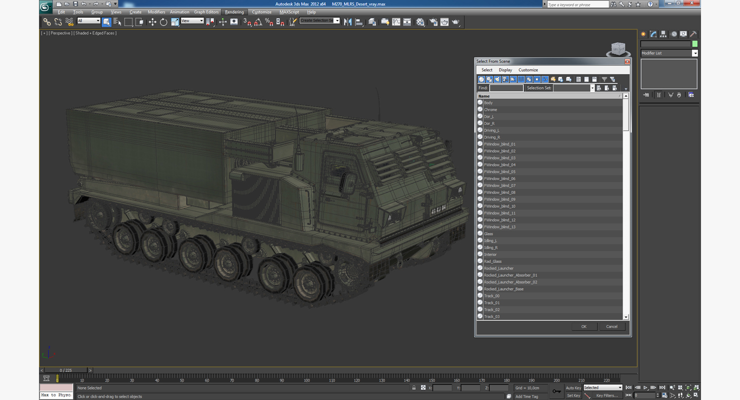 M270 Multiple Launch Rocket System 3D model