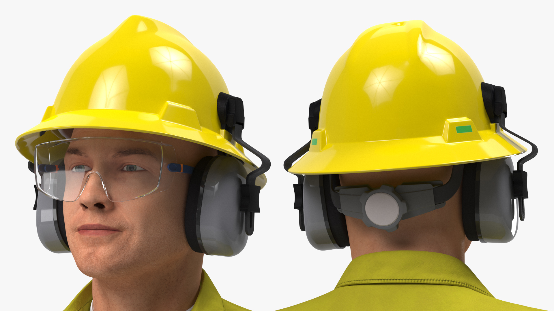 3D Gas Worker Fully Equipped Walking Pose model