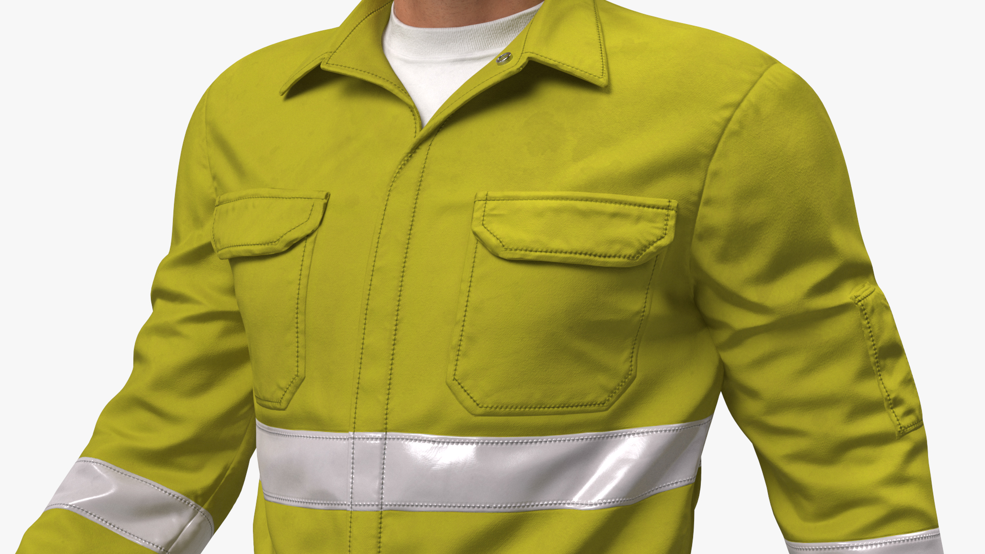 3D Gas Worker Fully Equipped Walking Pose model