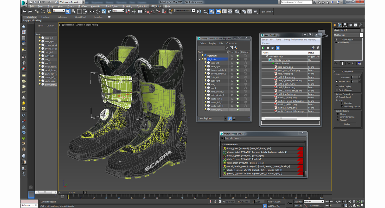 Ski Boots 3D model