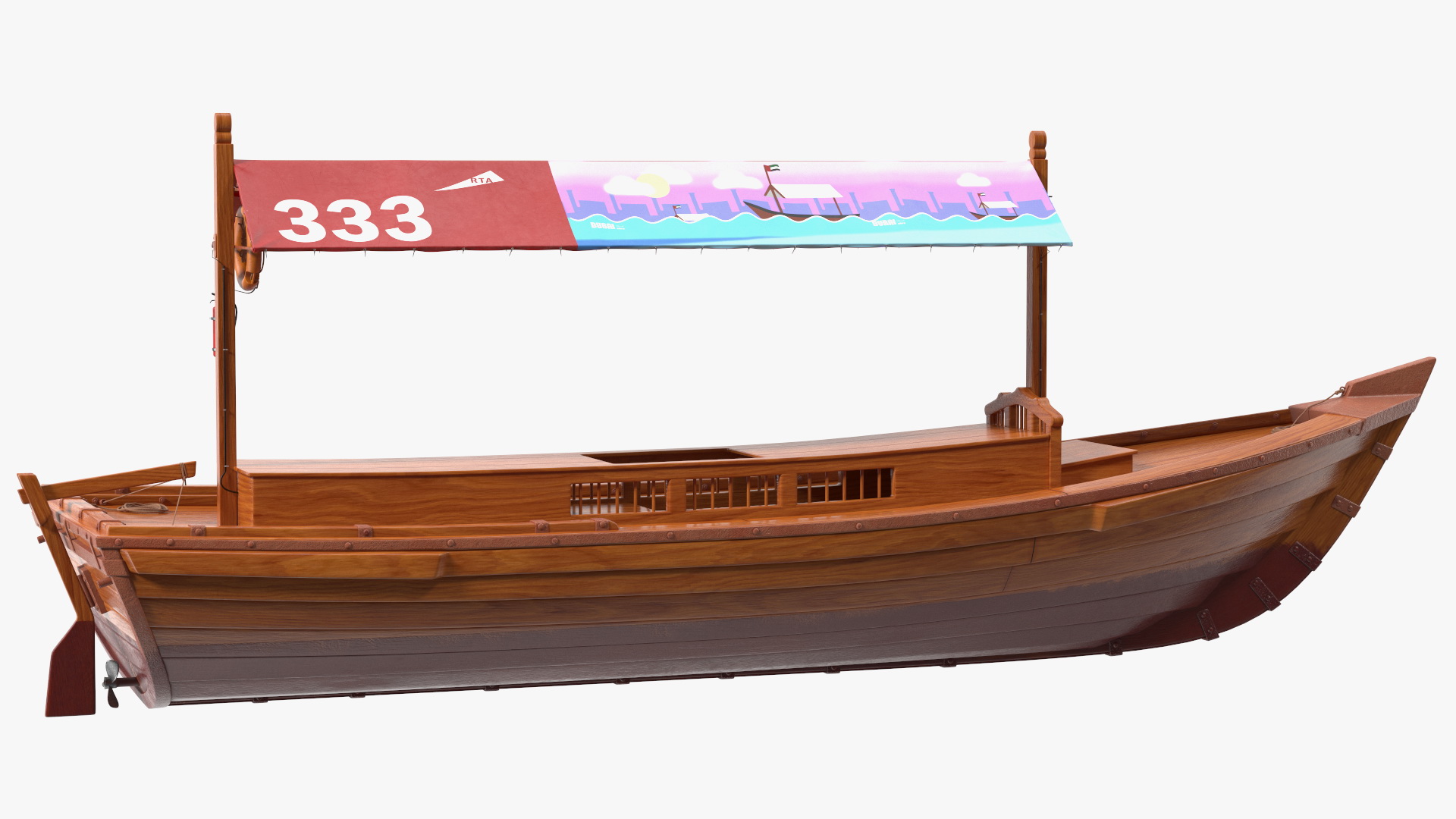 Dubai Abra Boat New 3D model