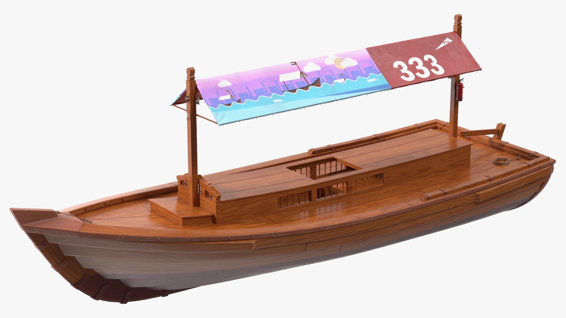 Dubai Abra Boat New 3D model