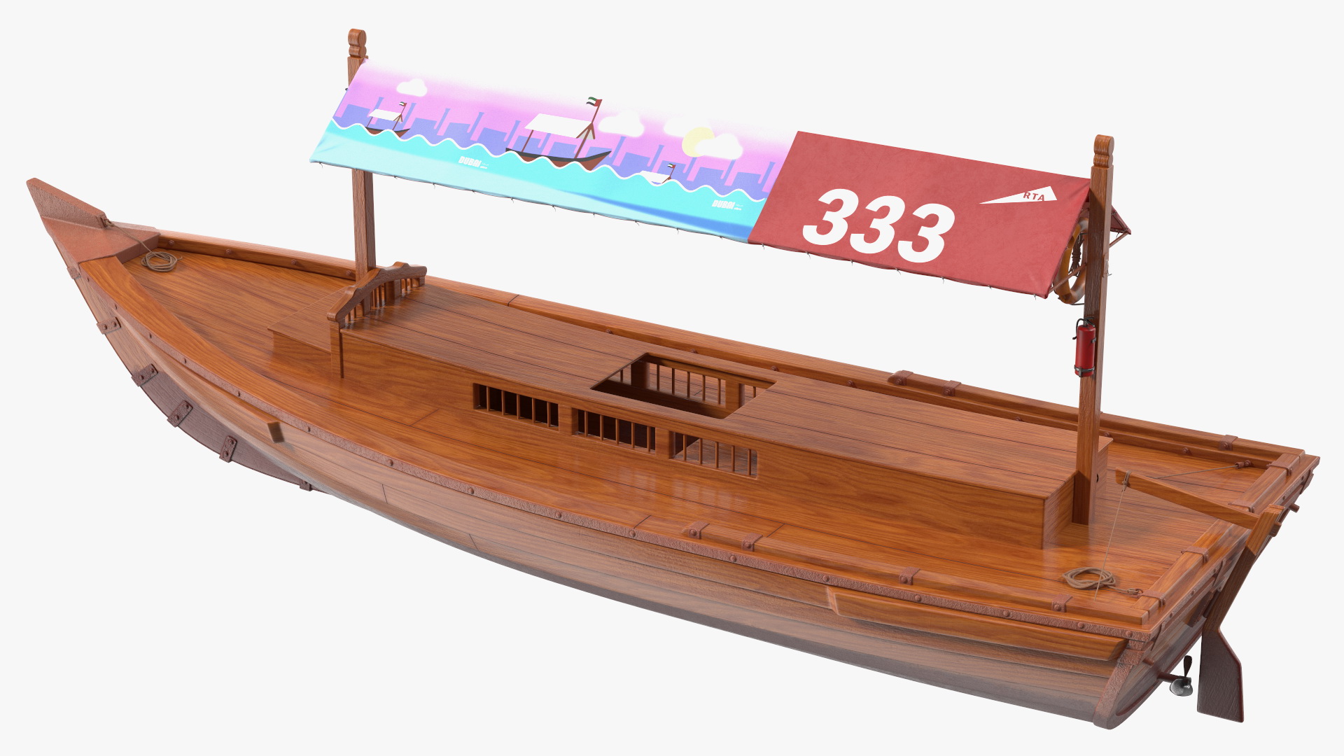 Dubai Abra Boat New 3D model