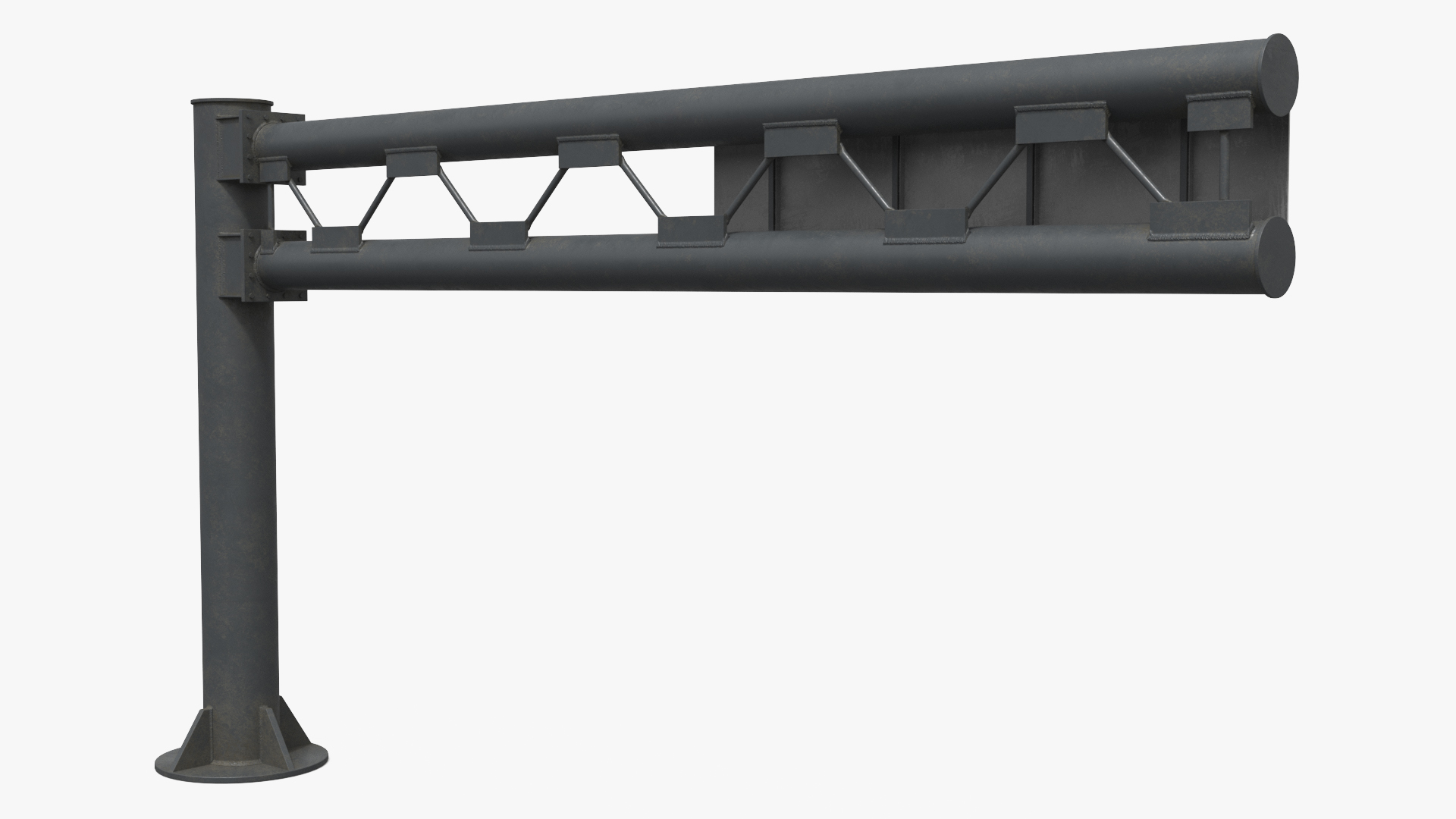 Highway Sign Truss with Road Marker - view 4