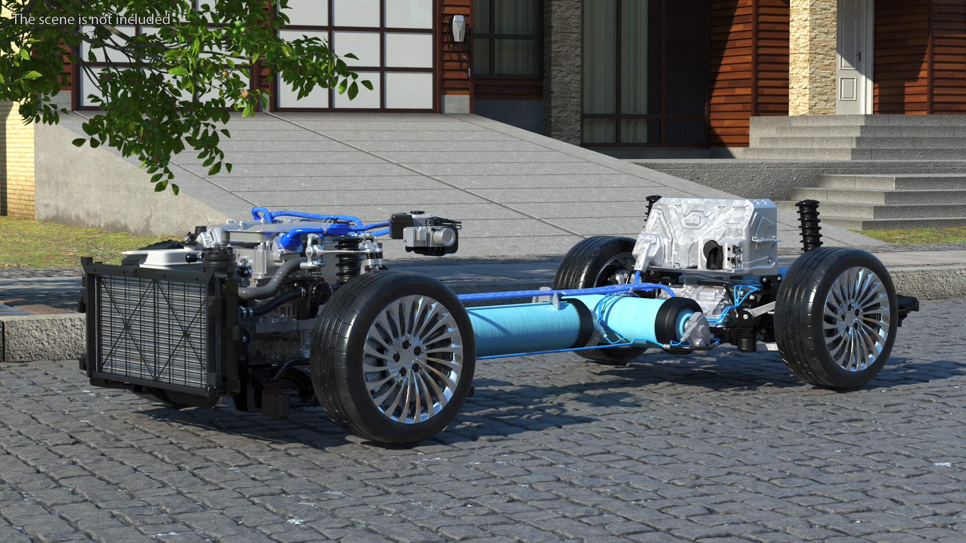 3D model Hydrogen Fuel Cell System