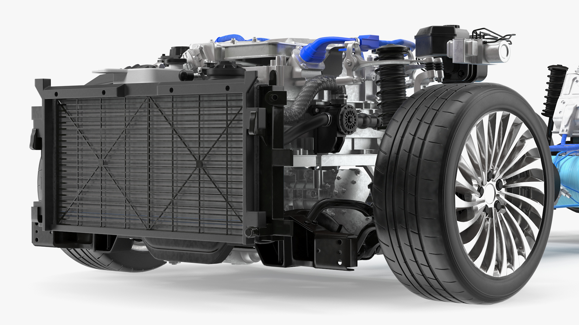 3D model Hydrogen Fuel Cell System