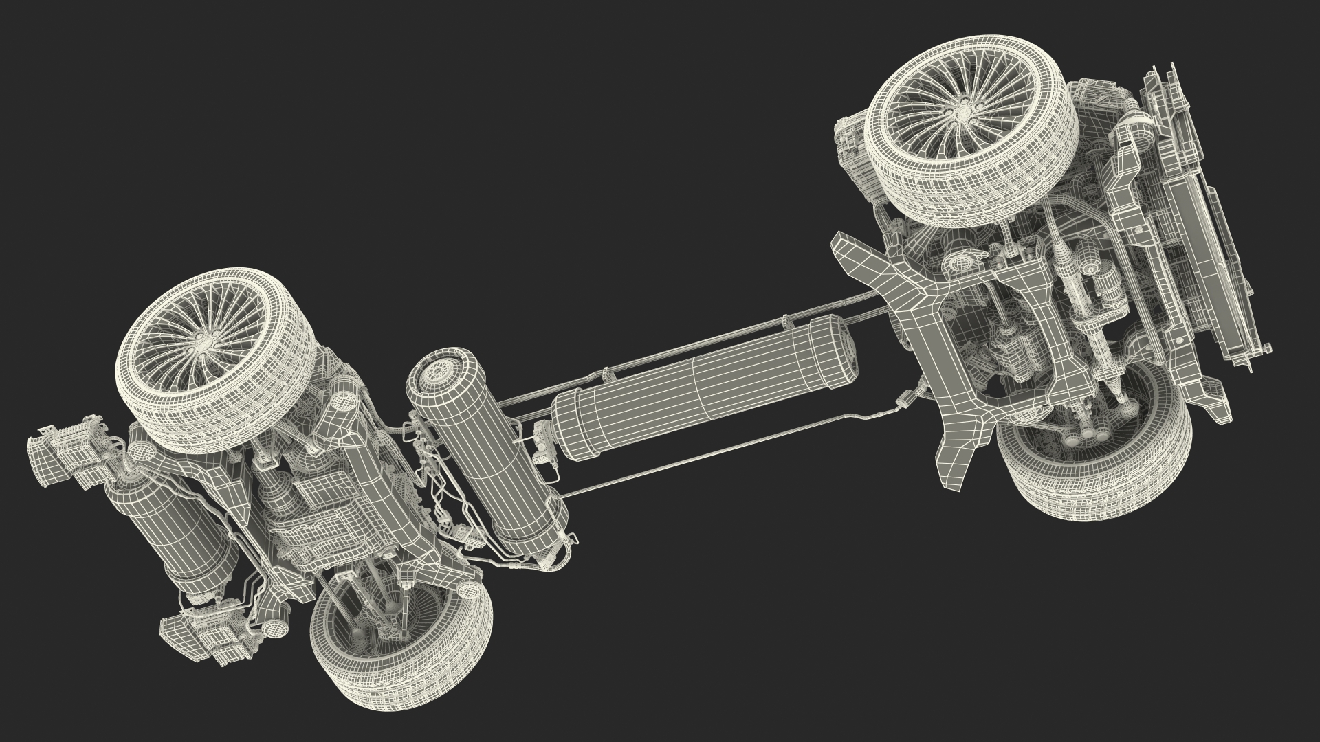 3D model Hydrogen Fuel Cell System