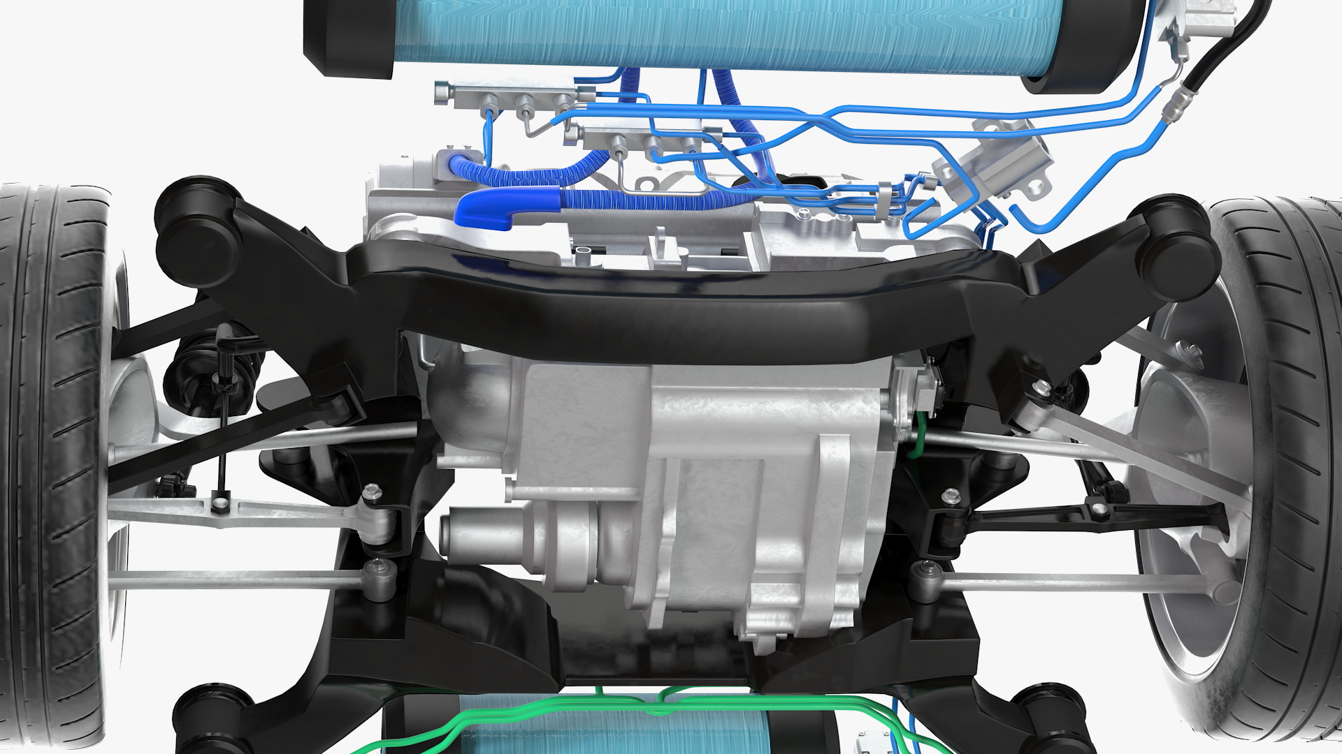 3D model Hydrogen Fuel Cell System