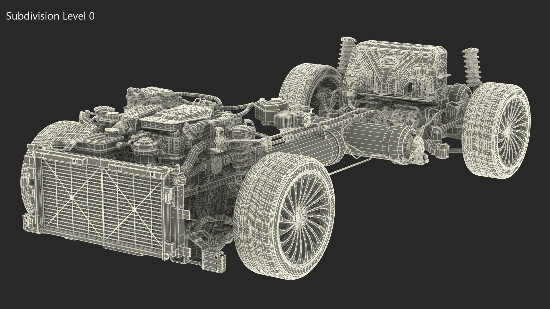 3D model Hydrogen Fuel Cell System