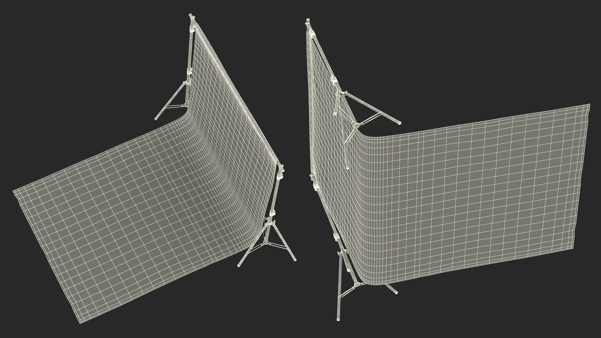 3D Adjustable Photography Fabric Background Support model