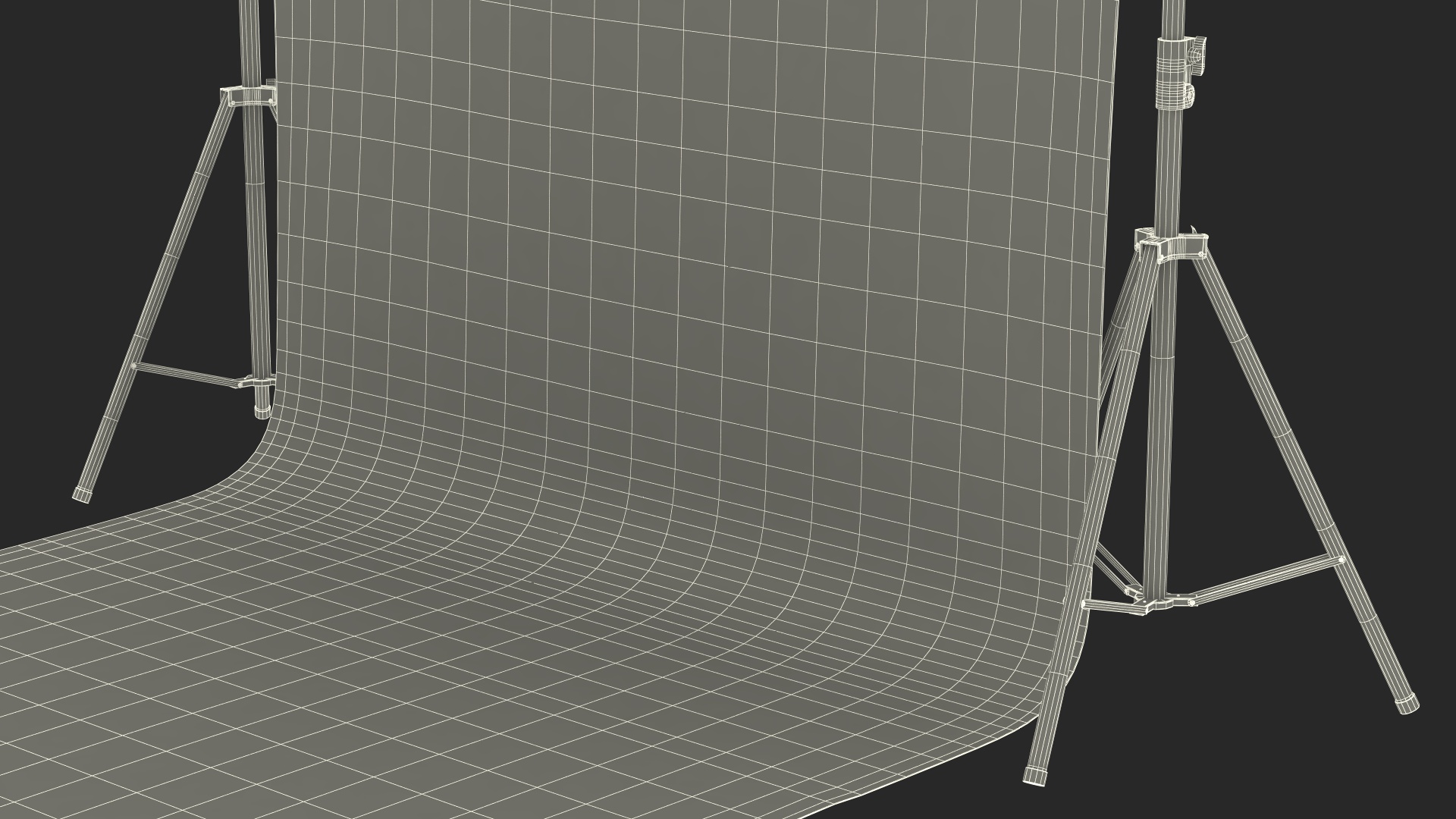 3D Adjustable Photography Fabric Background Support model