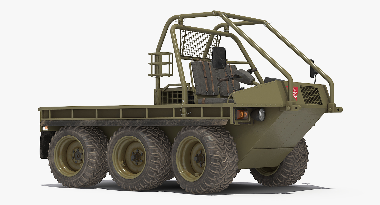 3D model Supacat Alvis Military Green Rigged