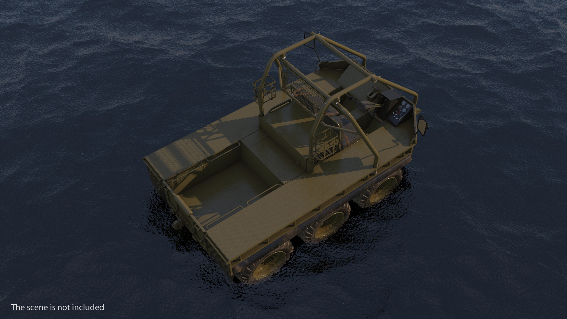 3D model Supacat Alvis Military Green Rigged