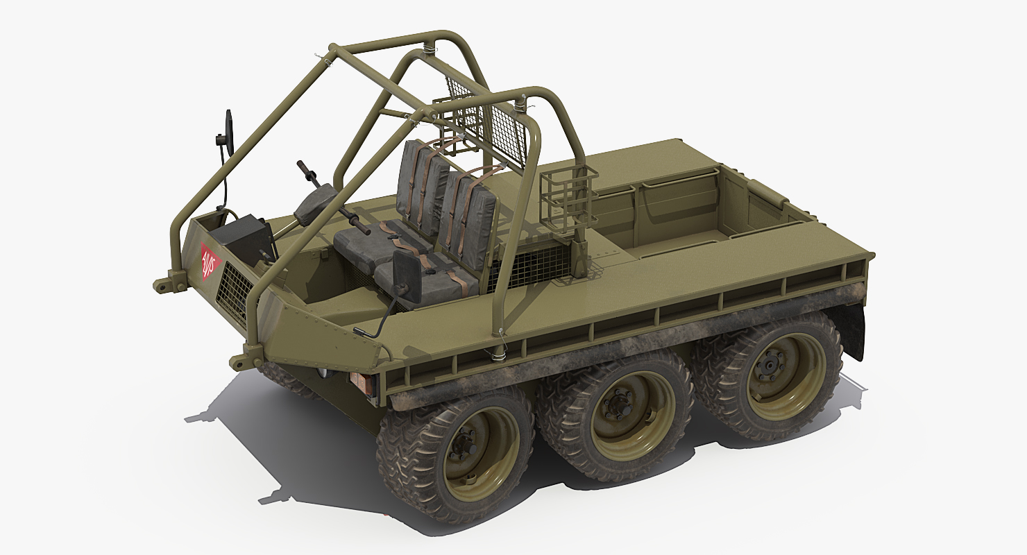 3D model Supacat Alvis Military Green Rigged
