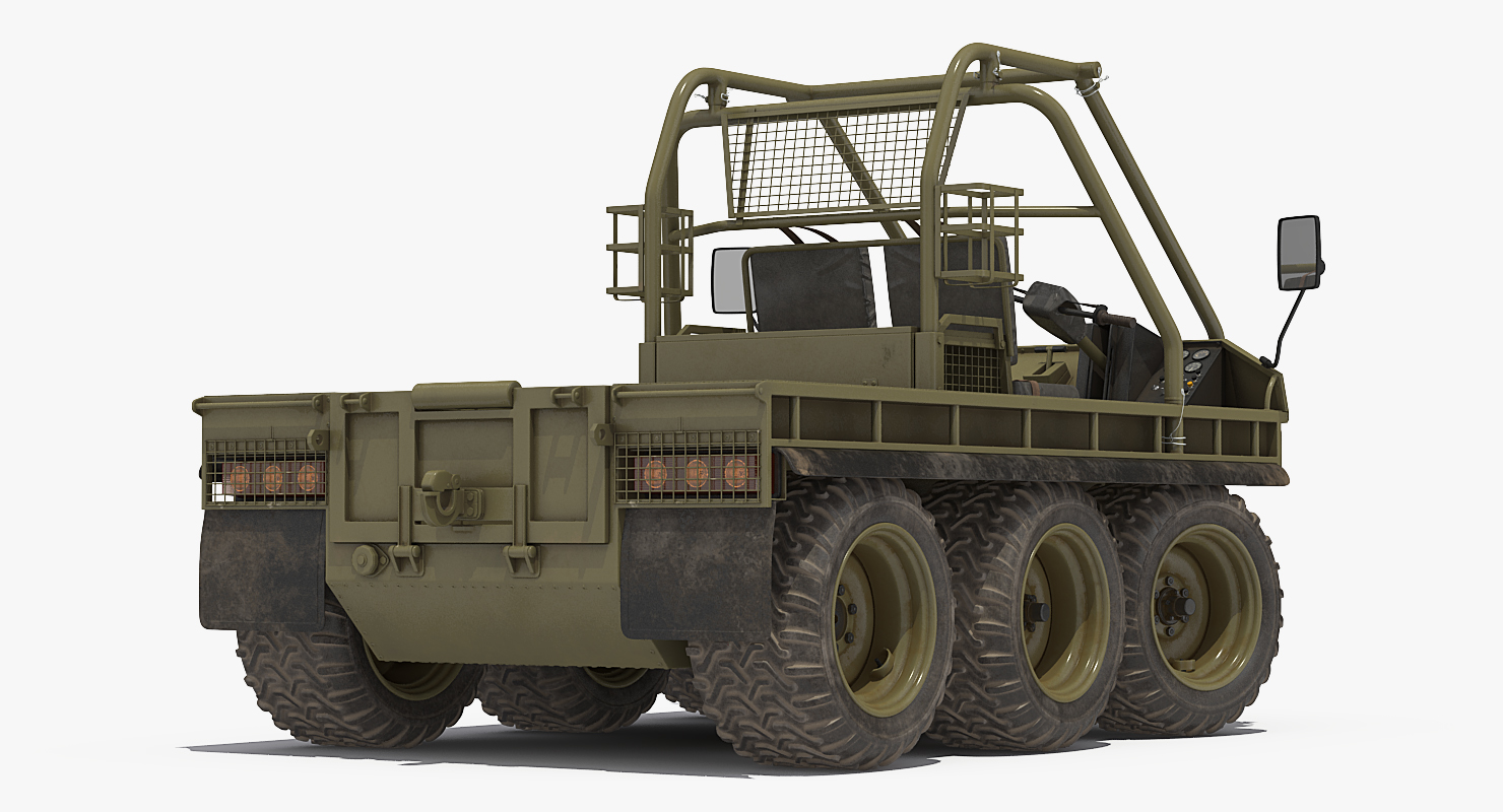 3D model Supacat Alvis Military Green Rigged