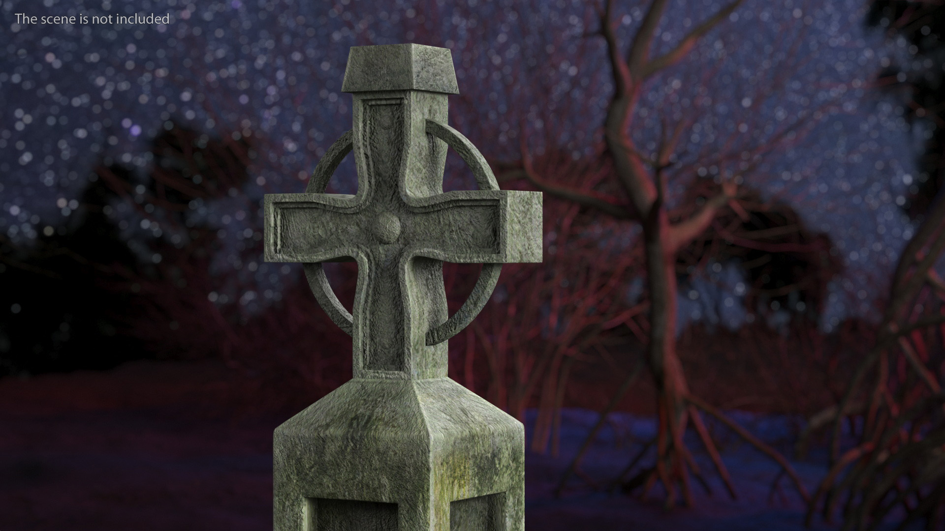 3D Graveyard Altar with Guitar Candles and Calavera model