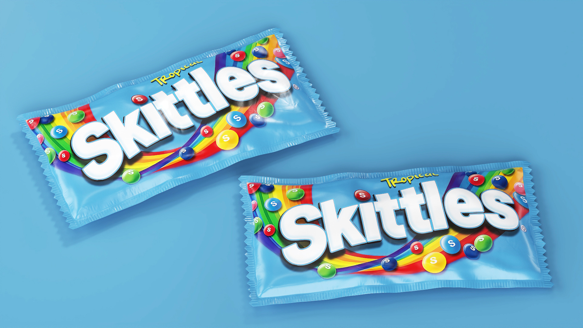3D model Tropical Skittles Package