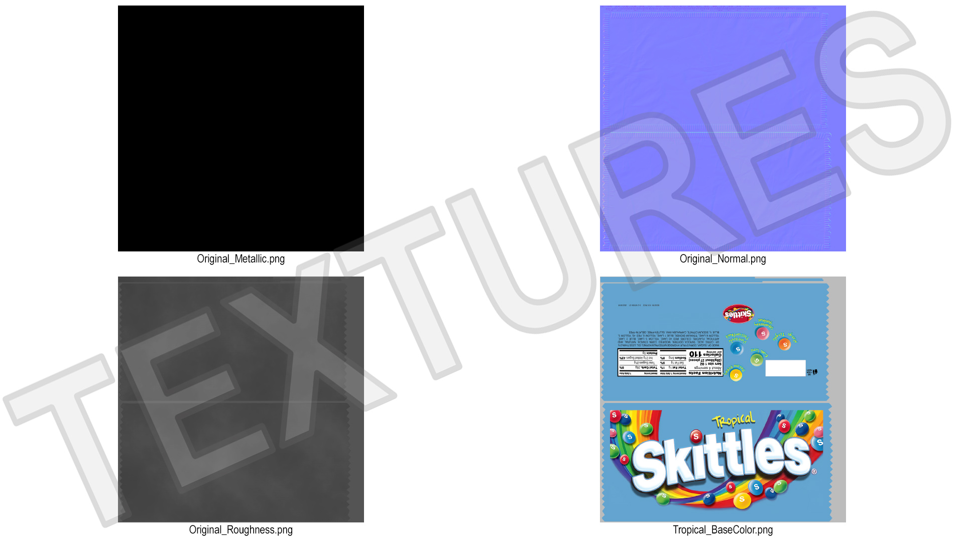 3D model Tropical Skittles Package