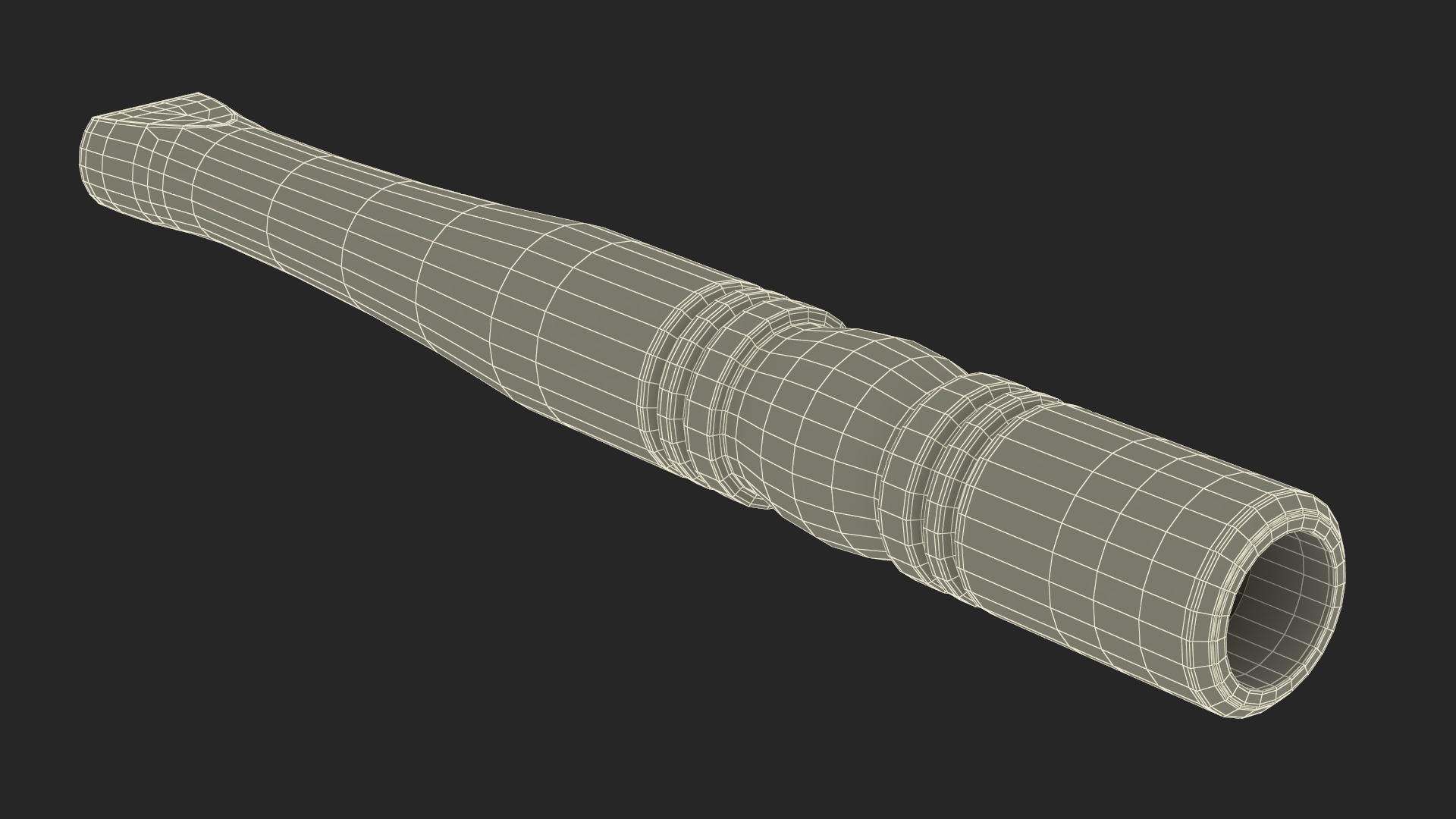 Vintage Cigarette Holders Set Dark 3D model