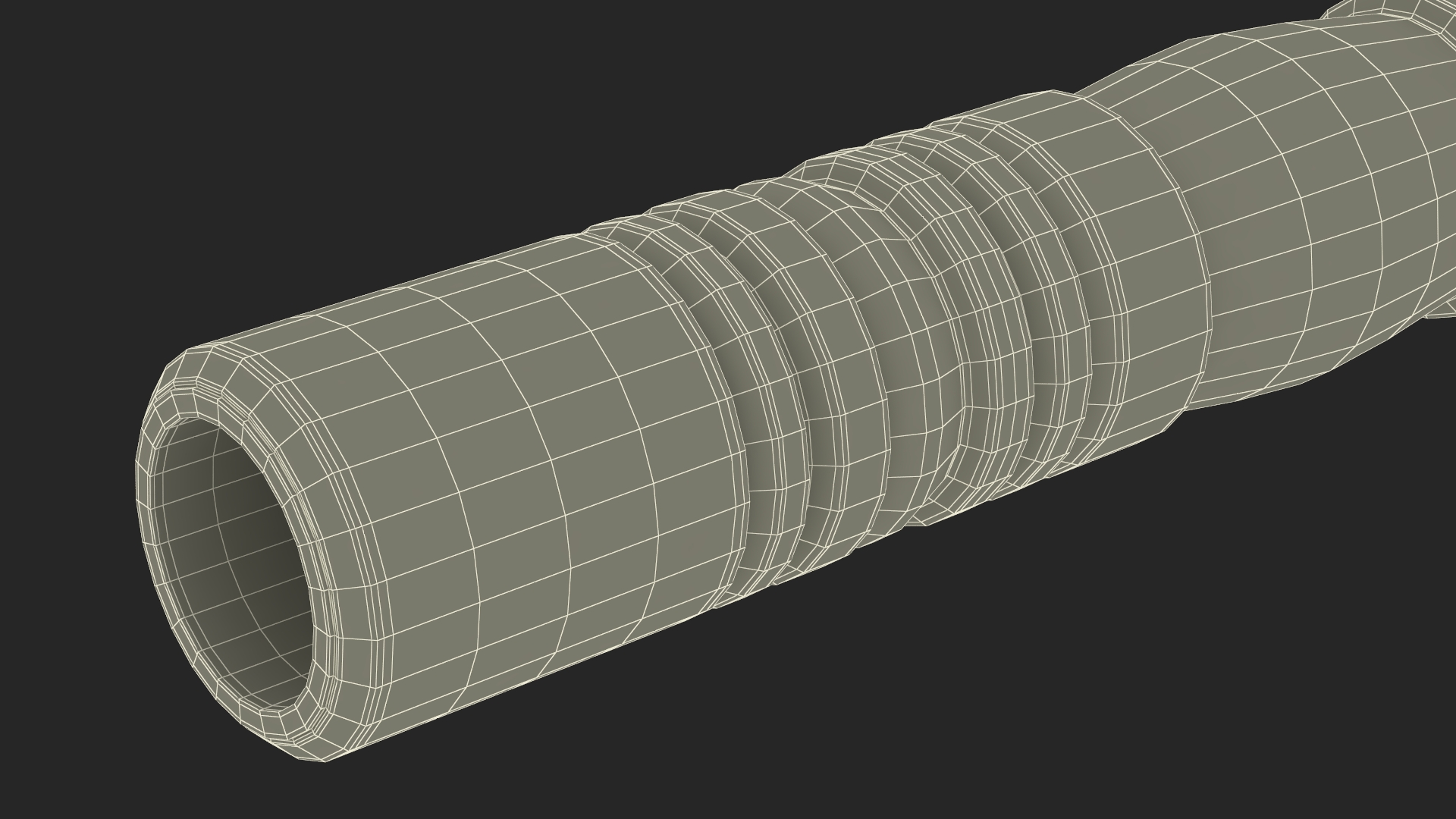Vintage Cigarette Holders Set Dark 3D model
