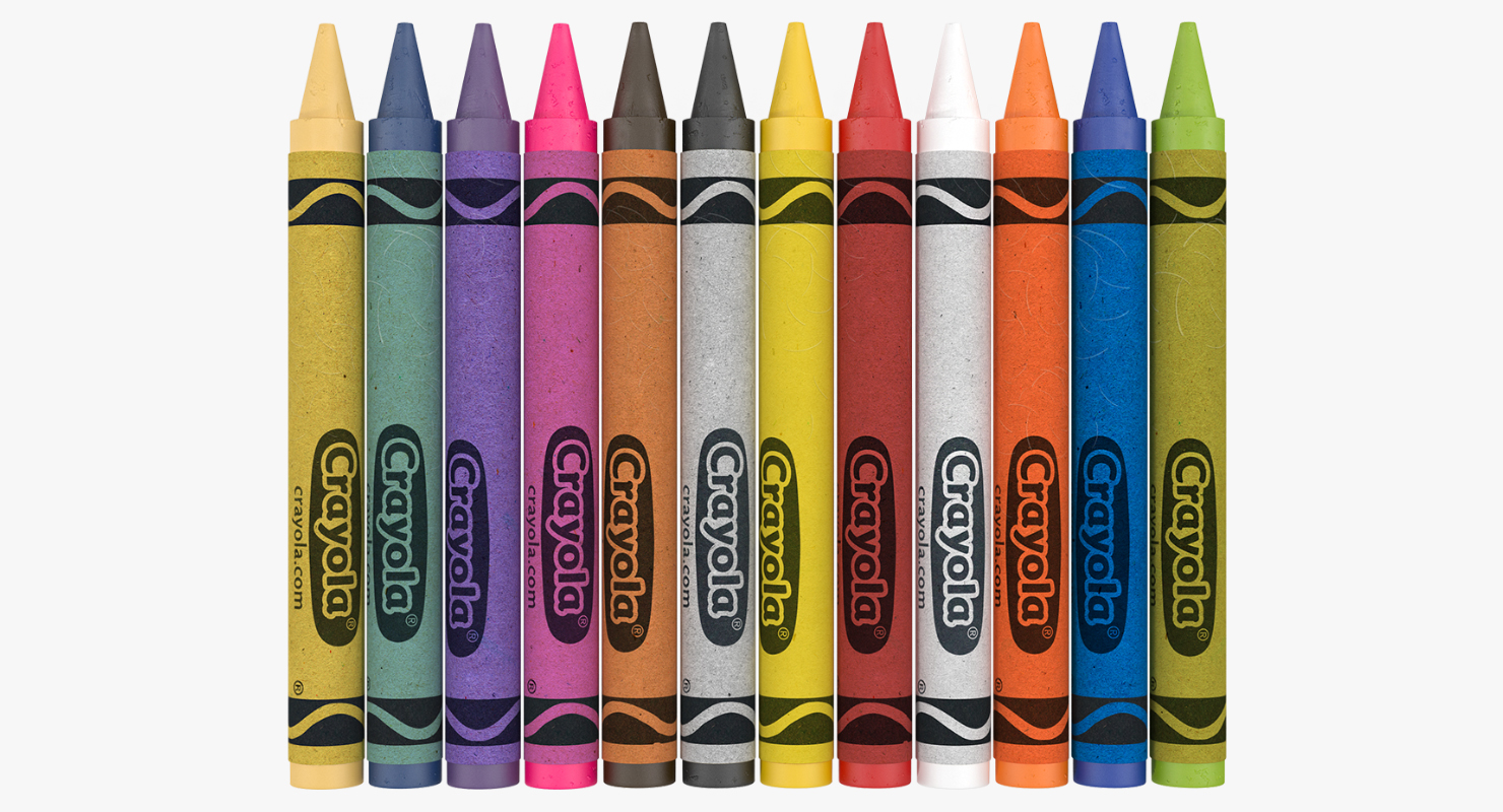 3D model Crayons Set 12 Count