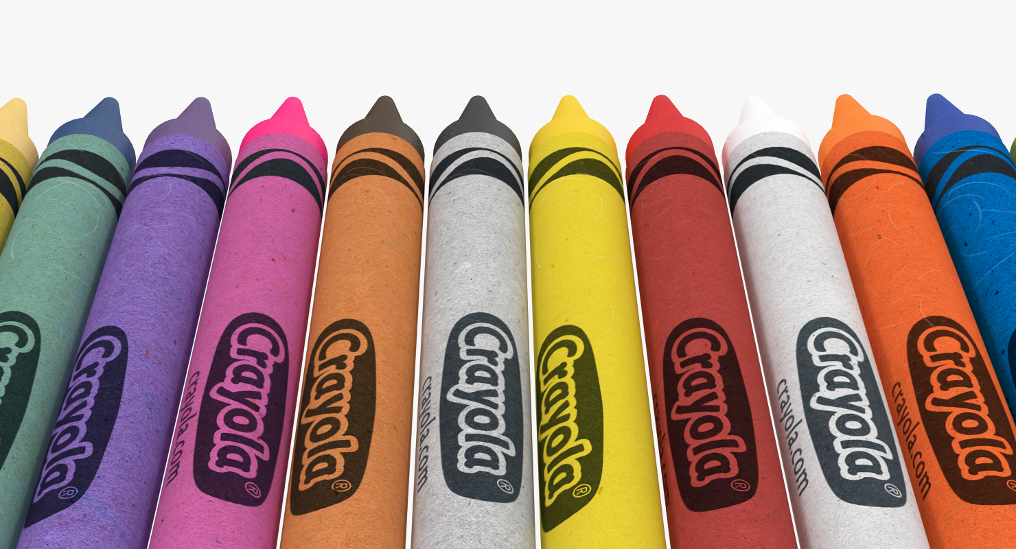 3D model Crayons Set 12 Count