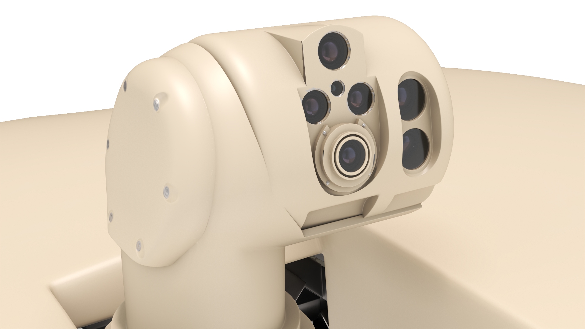 Armored Combat Turret with Ammunition 3D