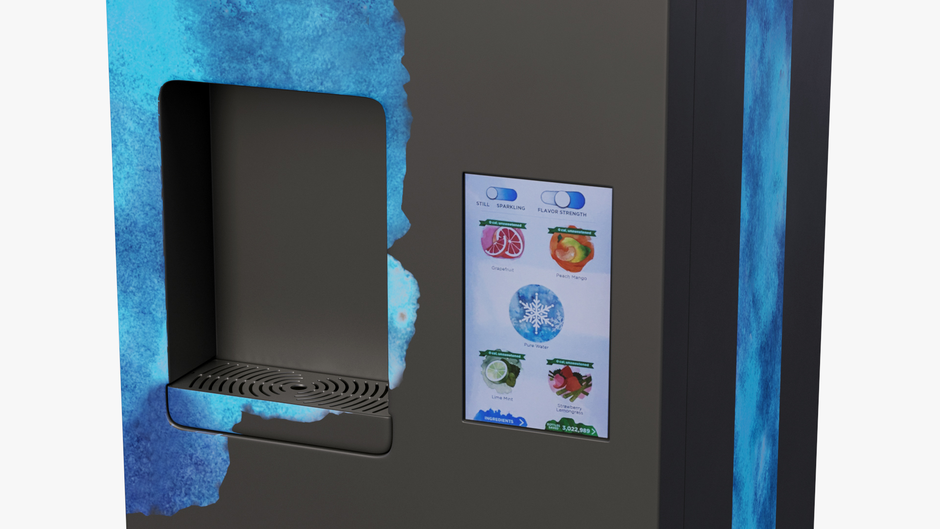 Commercial Freestanding Water Dispenser 3D model
